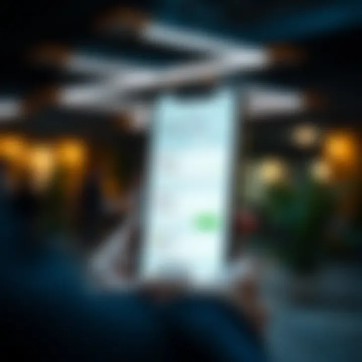 Mobile phone displaying App Deriv Com platform with various investment options and security features