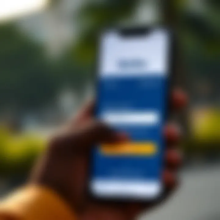 User entering login credentials on the Betika platform on a smartphone