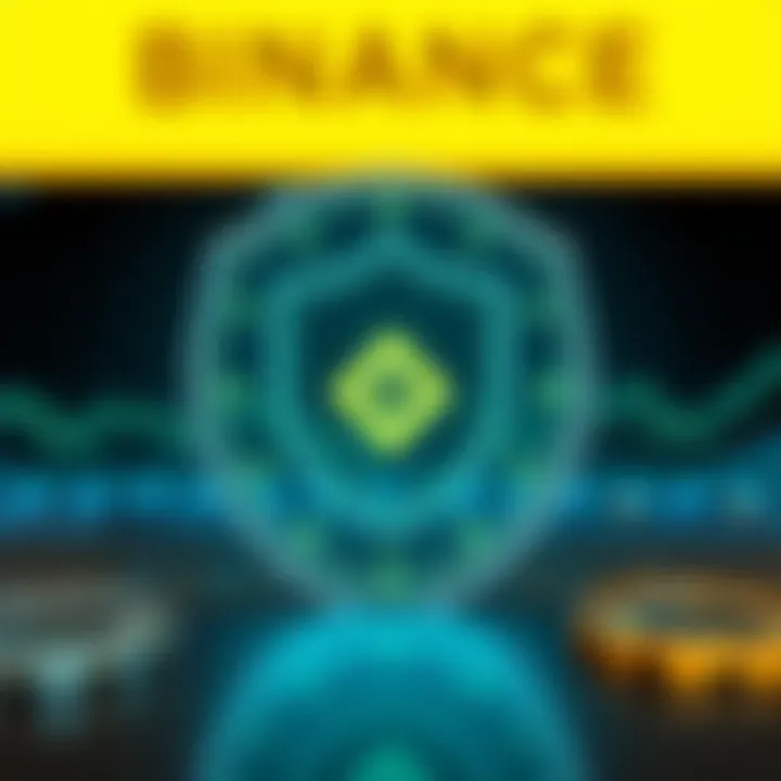 Illustration of a shield protecting a digital wallet representing secure cryptocurrency trading