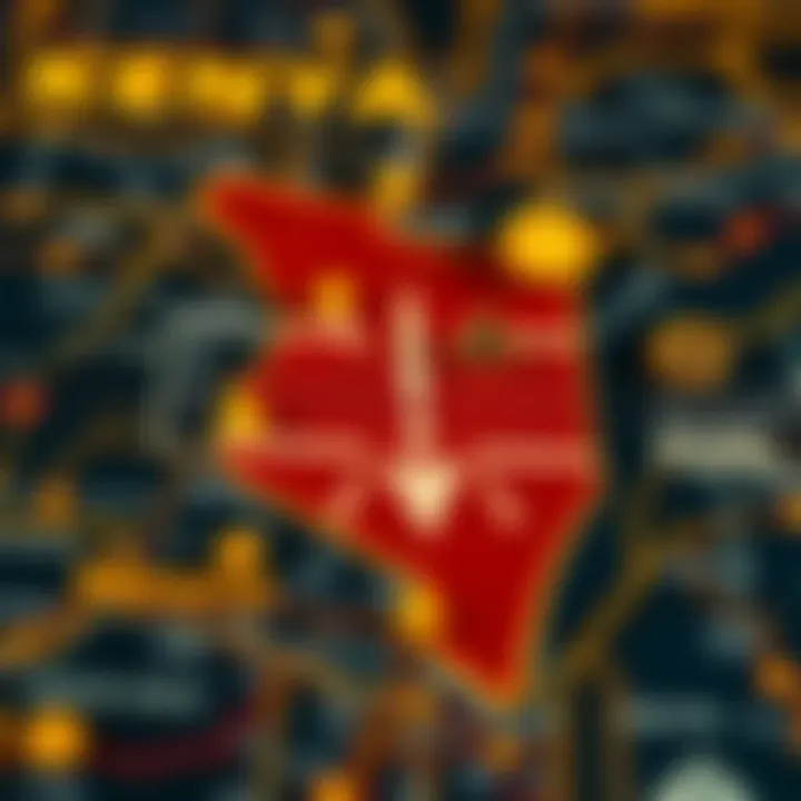 Graphic depicting Kenya's map with cryptocurrency symbols and regulatory icons