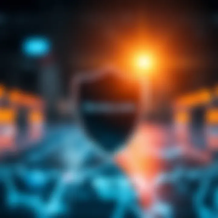 Security shield symbolizing robust protection and regulatory compliance for trading accounts