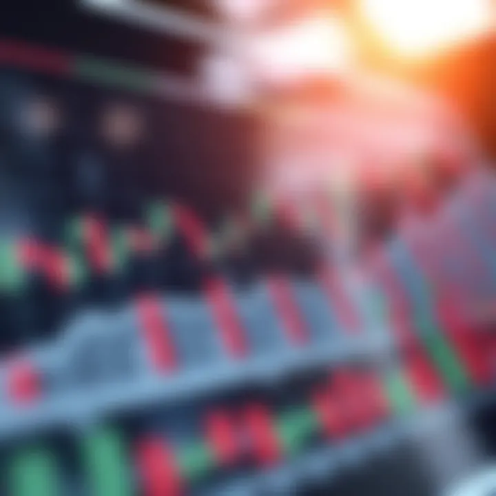 Graph illustrating fluctuating financial market trends in Kenya