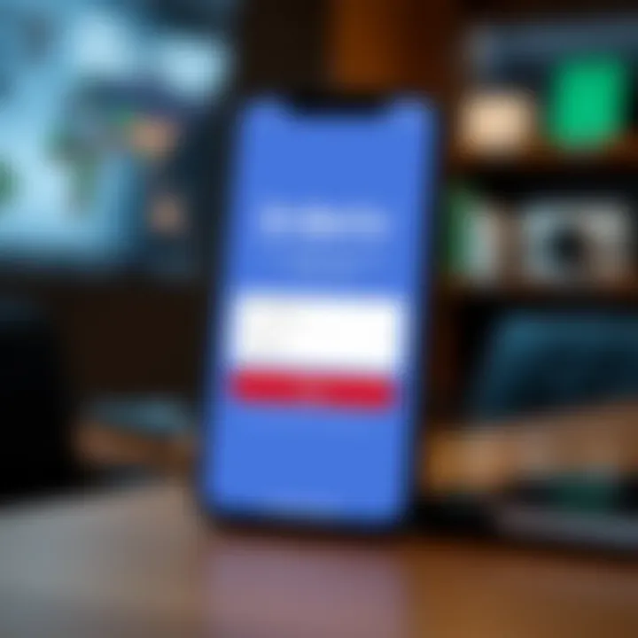 Mobile device showing Deriv app login screen with username and password fields