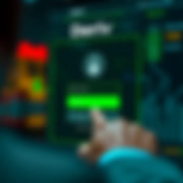 Secure login interface showing user entering credentials on Deriv Bot platform