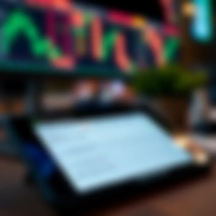 Illustration of a mobile device displaying key features and security settings of a Deriv trading account