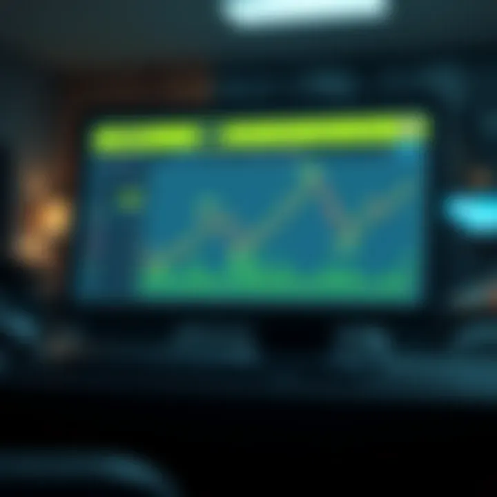 Diagram showing automated trading strategies on a digital platform