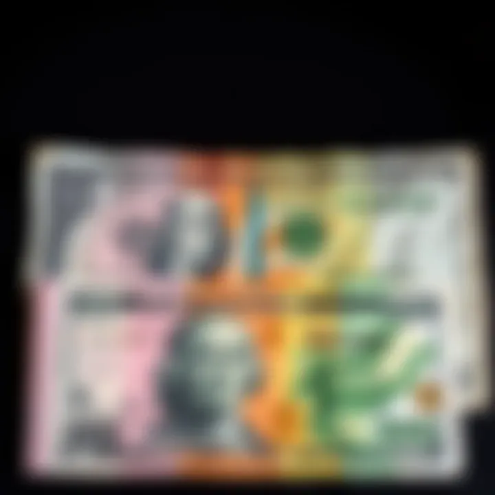 Various currency notes illustrating US Dollar and Kenyan Shilling side by side