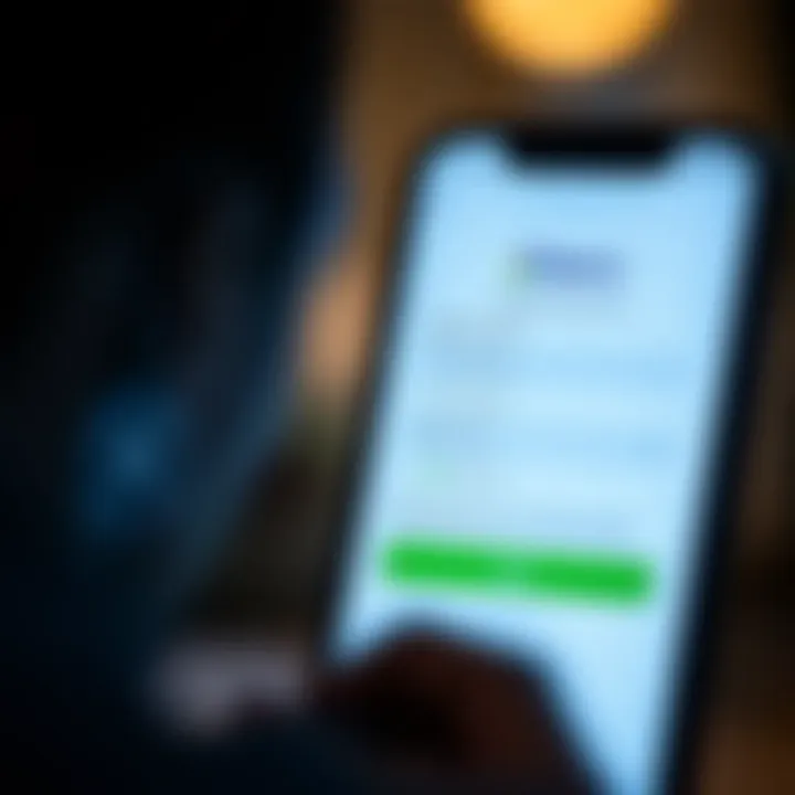 User setting up account on Deriv app with secure login options shown on smartphone screen