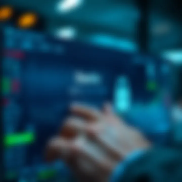 User entering credentials on a secure login page for online trading platform