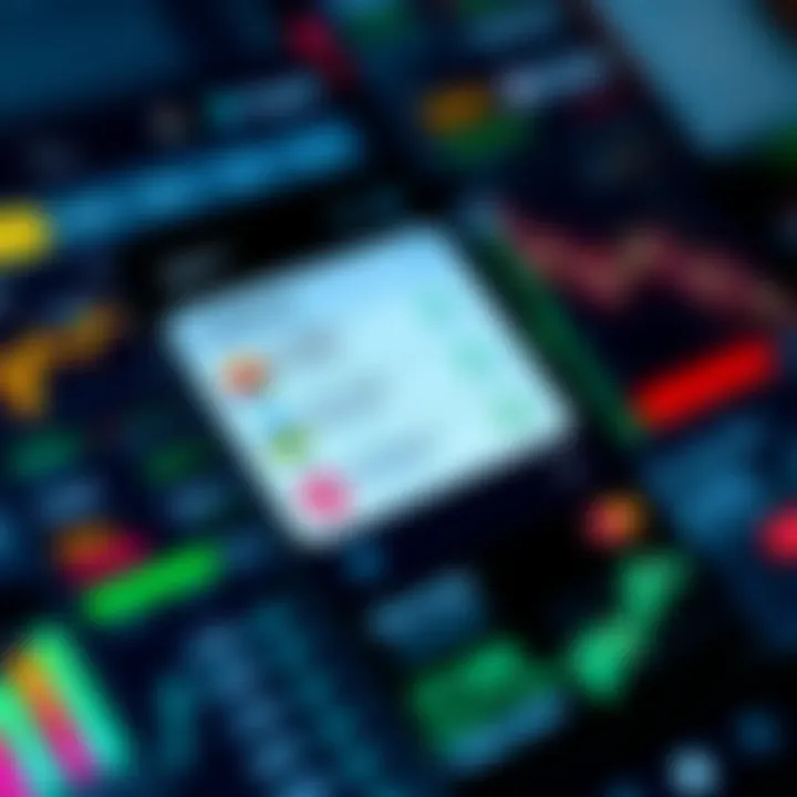 Interface of the Deriv trading app displaying various trading options and live market data