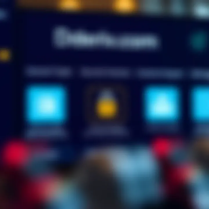 Visual representation of Deriv.com account types alongside icons for security features and customer support