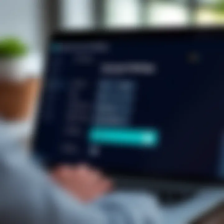 Illustration of account settings options on Derive.com dashboard highlighting security features