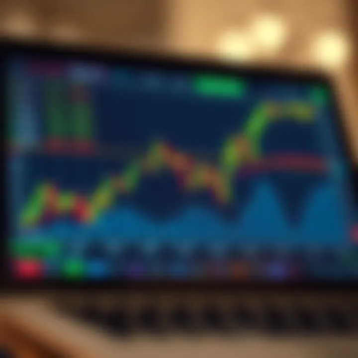 Currency Exchange Trends on a Digital Trading Platform Graph showing currency exchange trends on a digital trading platform