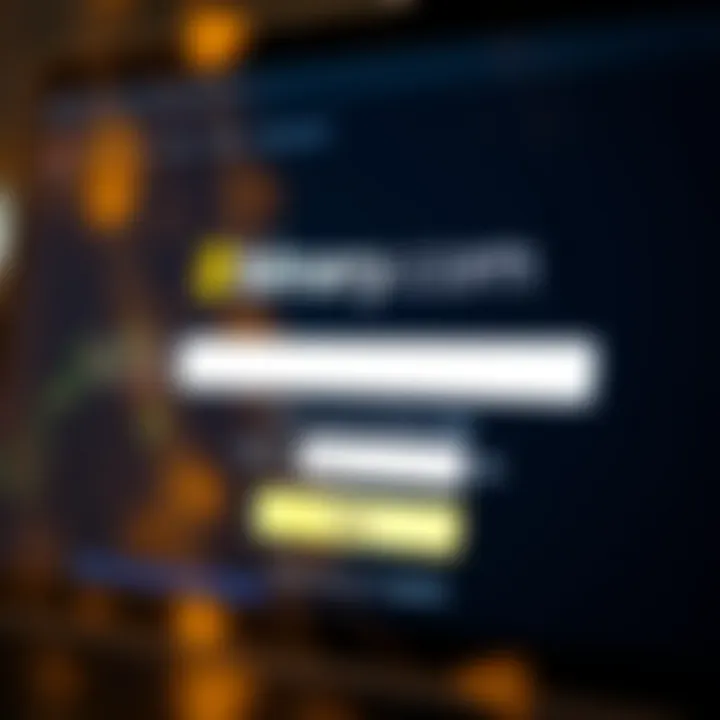 Secure login interface of Binary.com showing user credentials fields