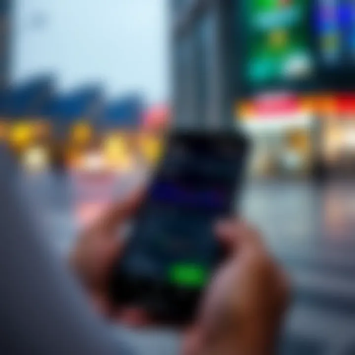 Android device displaying the Deriv app interface for online trading in Kenya