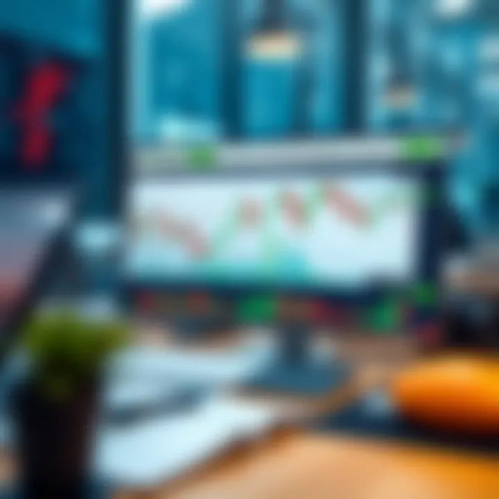 TradingView chart displaying various market indicators on Deriv platform interface