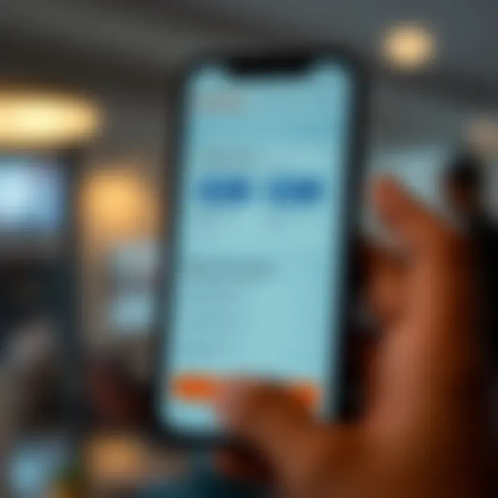 Mobile phone displaying a survey platform interface with Kenyan currency symbols