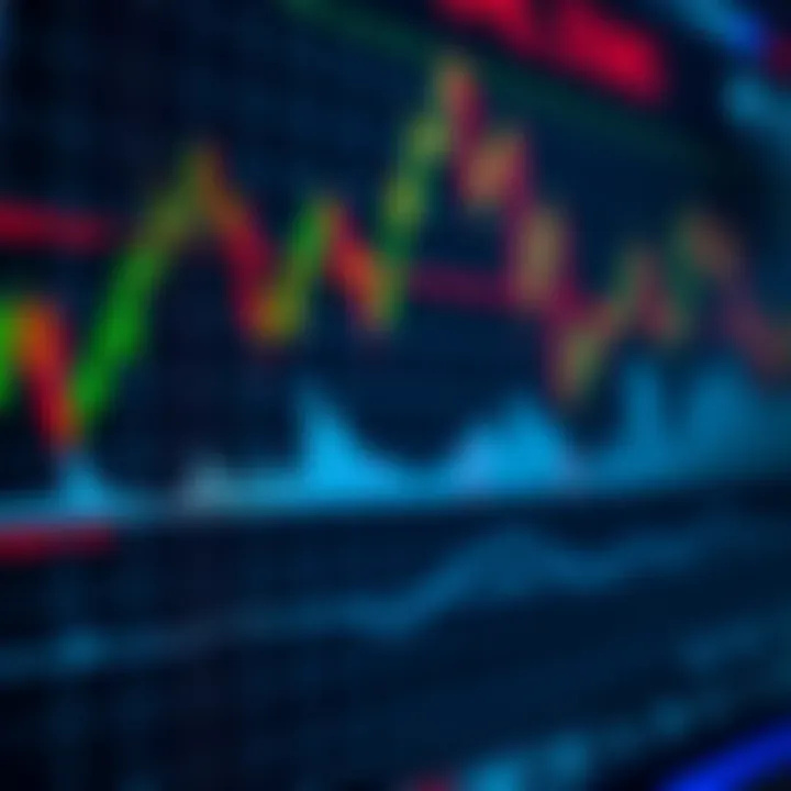 Currency Pair Trends in Forex Market Forex trading chart showing currency pairs with upward and downward trends