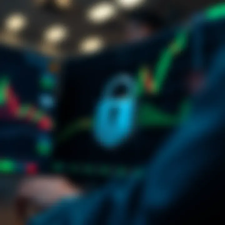 Regulatory Status and Security in Online Trading Visual representation of regulatory compliance and security measures for online trading platforms