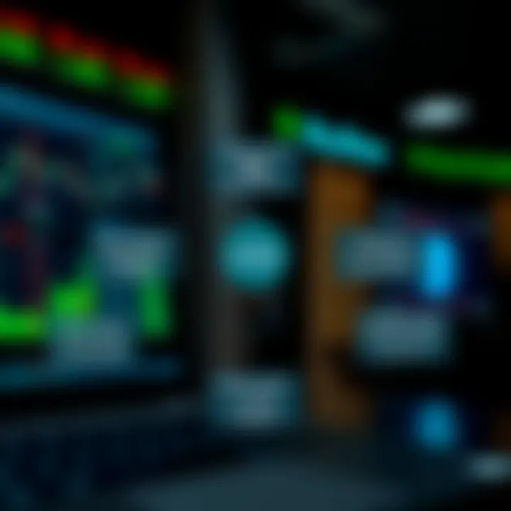 Diagram illustrating risk management strategies integrated with binary options trading using TradingView tools