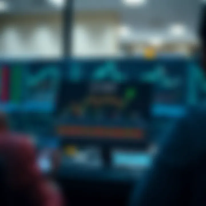 Diagram showing how automated software executes forex trades based on market data analysis