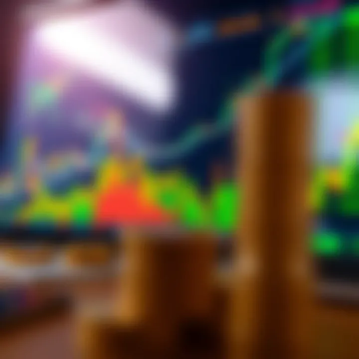 Graph showing market trends and data analysis for cryptocurrency trading