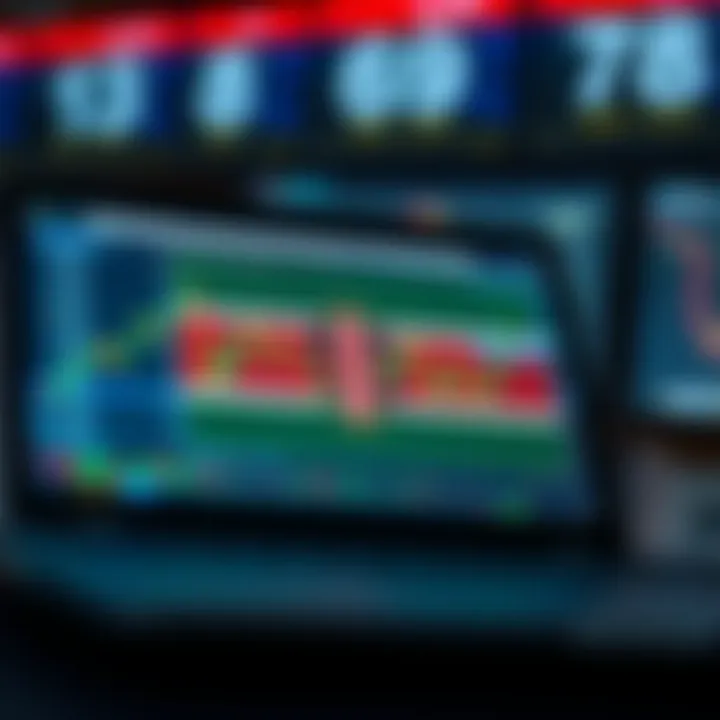 Graph showing automated trading activity on digital devices with Kenyan flag