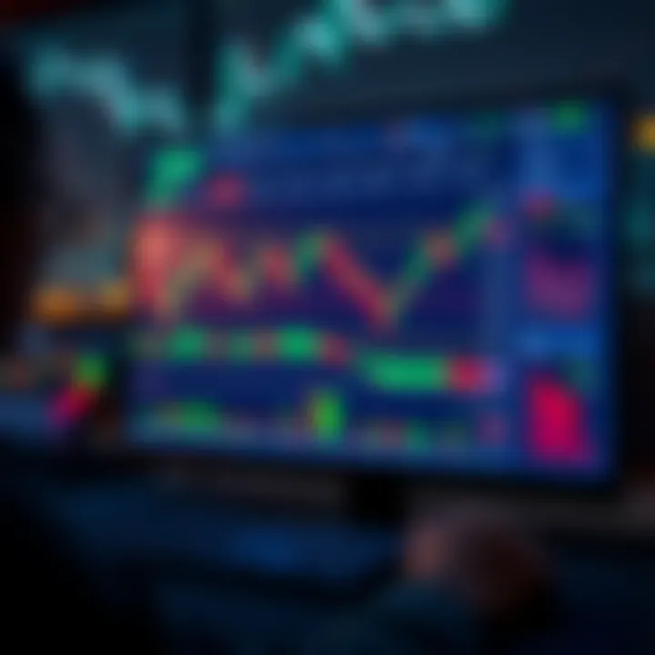 Screenshot of Deriv broker's trading platform interface showing market charts and trading tools