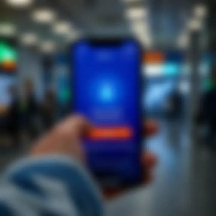 Secure login screen of Deriv GO app showcasing authentication features for safe trading