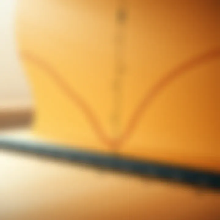 Graph showing the curve of natural logarithmic function with its tangent line representing the derivative at a point