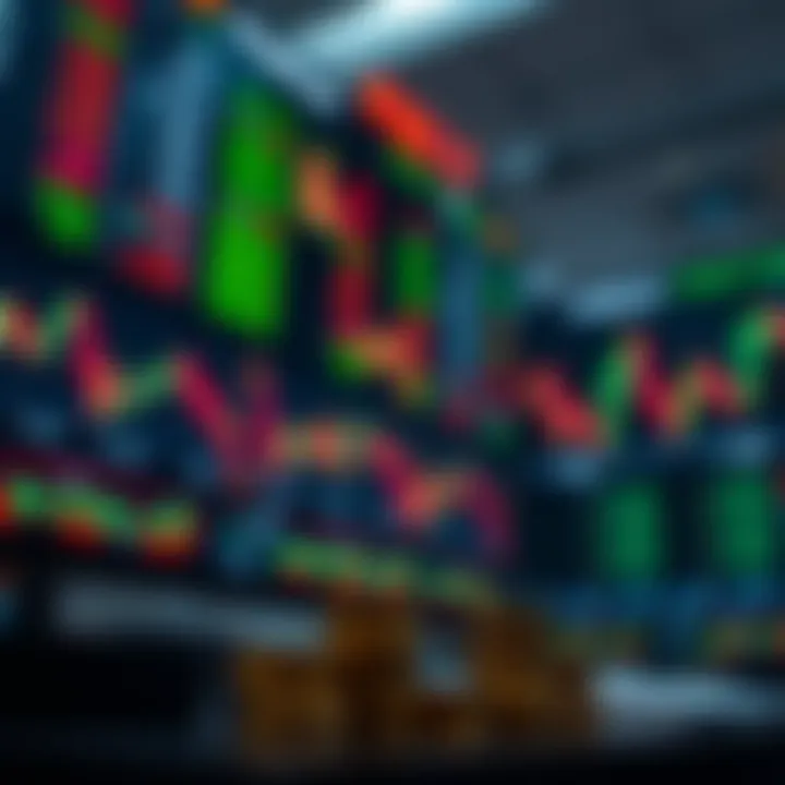 Global currencies exchange concept with forex market charts in the background
