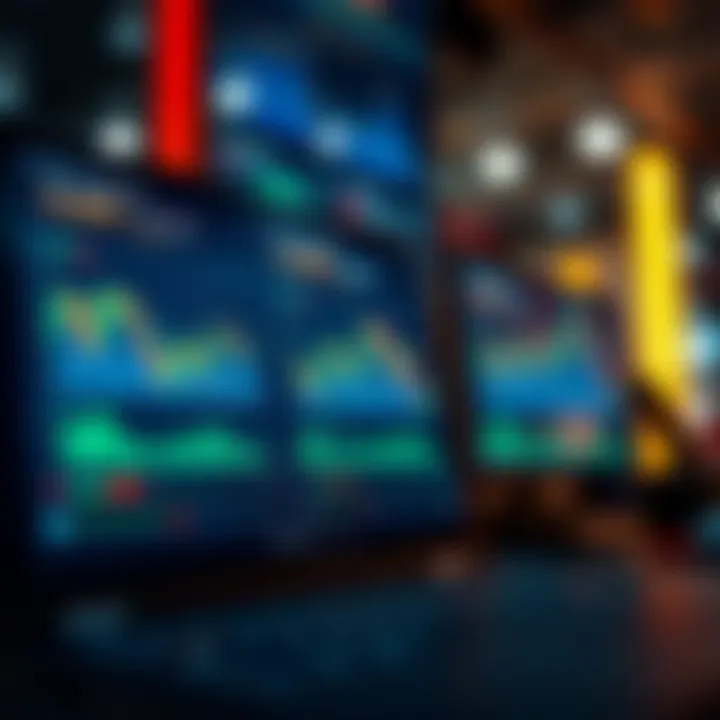 Illustration of automated trading software interface showing real-time market analysis and trade execution