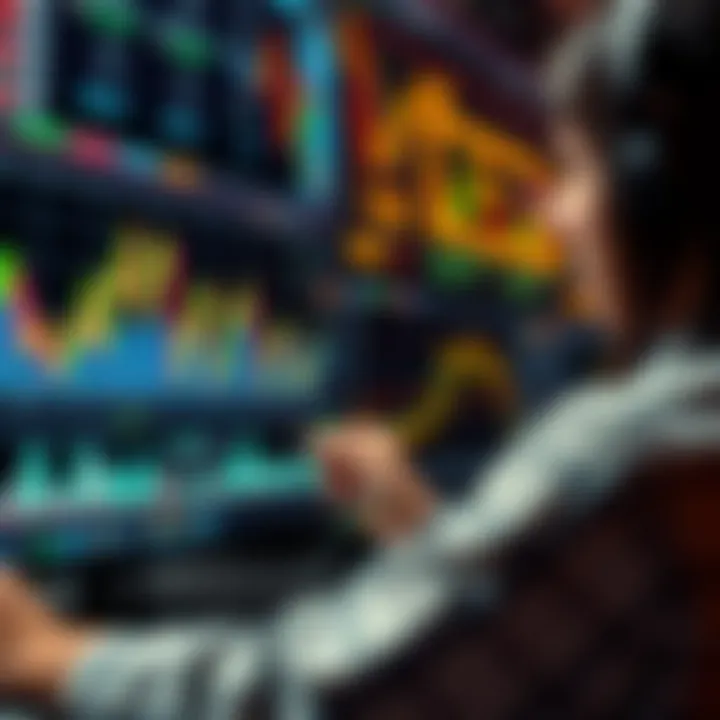 Graphical representation of automated trading algorithms analyzing market data