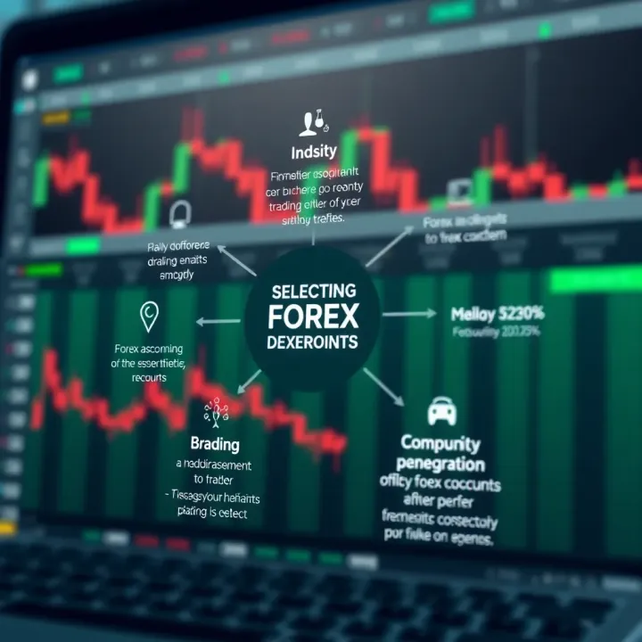 Diagram depicting key factors to consider when selecting a reliable forex trading platform in Kenya