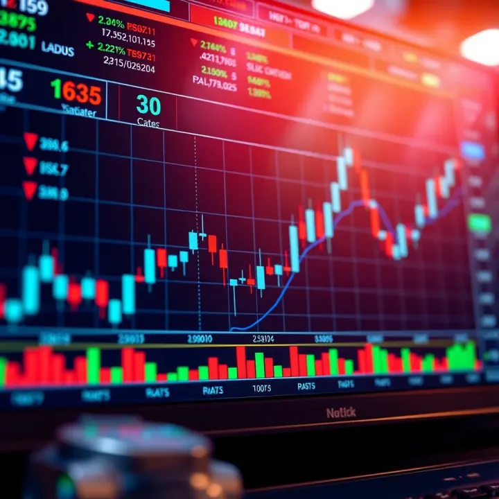 Chart visualization showing bot-assisted trading strategy outcomes with risk and benefit indicators