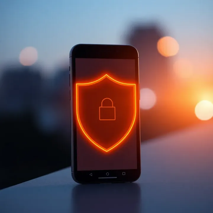 Deriv APK Security Features for Kenyan Users Illustration of a secure shield symbol over a smartphone representing app security for Kenyan traders