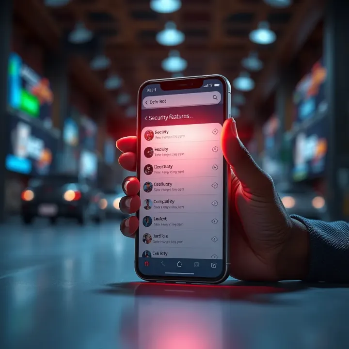 Deriv Bot App Security and Compatibility for Kenyan Traders Illustration of a smartphone showcasing security features and compatibility options for Deriv Bot APK in Kenya