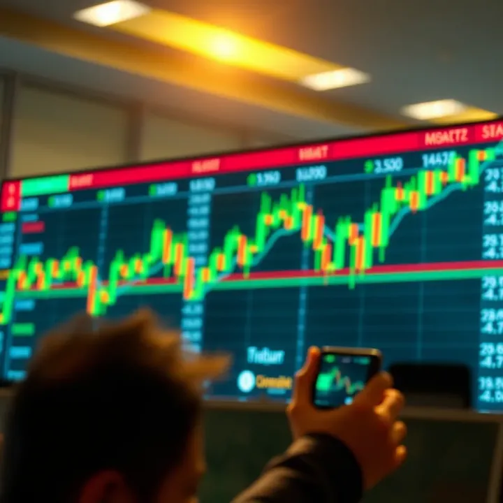 Visual representation of derivatives application in risk management within financial markets