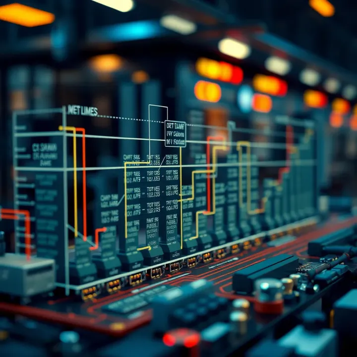 Graphical representation of technical architecture for derivatives trading platform