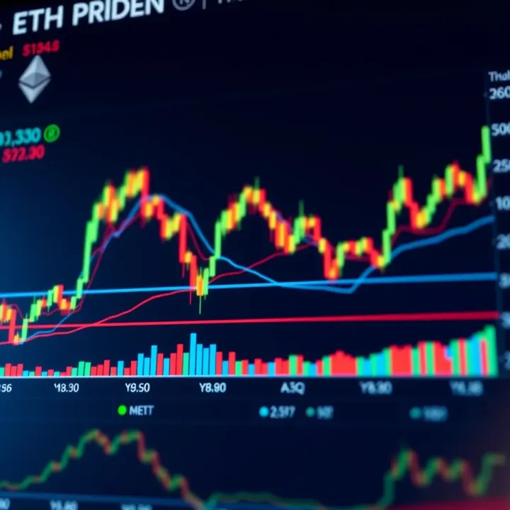 Ethereum Price Trends and Market Analysis Graph showing Ethereum price trends and market fluctuations