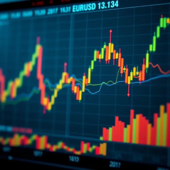 Economic Indicators Influencing EUR/USD Exchange Rates Chart illustrating key economic indicators affecting forex market
