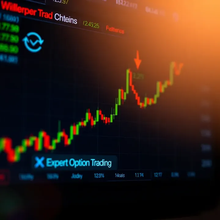 Graph illustrating upward trading trends and opportunities on Expert Option platform