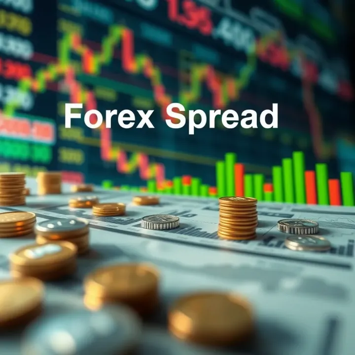 Visual representation of factors affecting forex spread including market volatility and broker policies