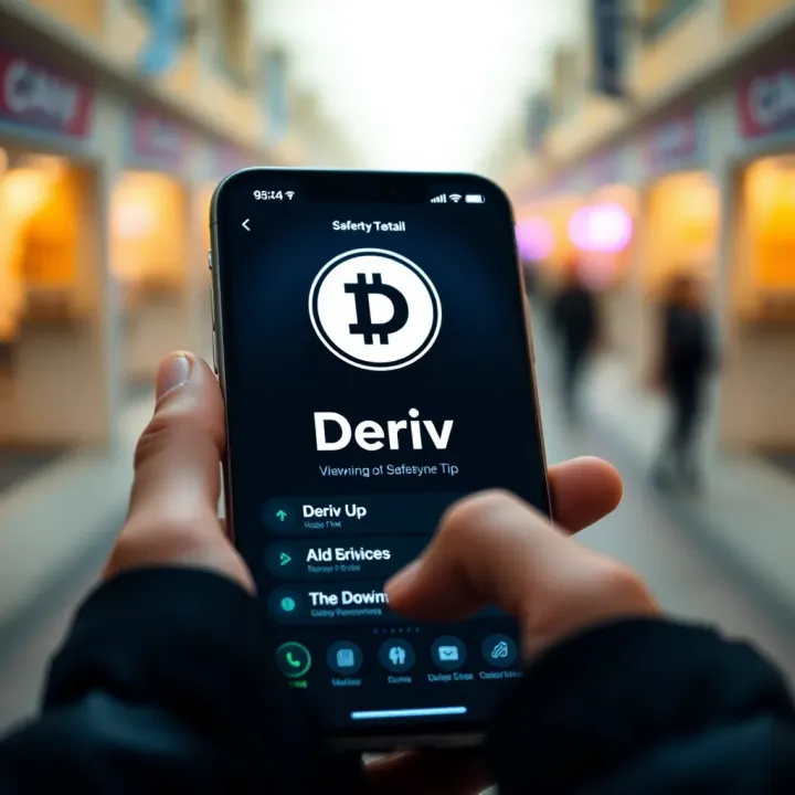 Secure installation of Deriv app APK on Android with safety reminders
