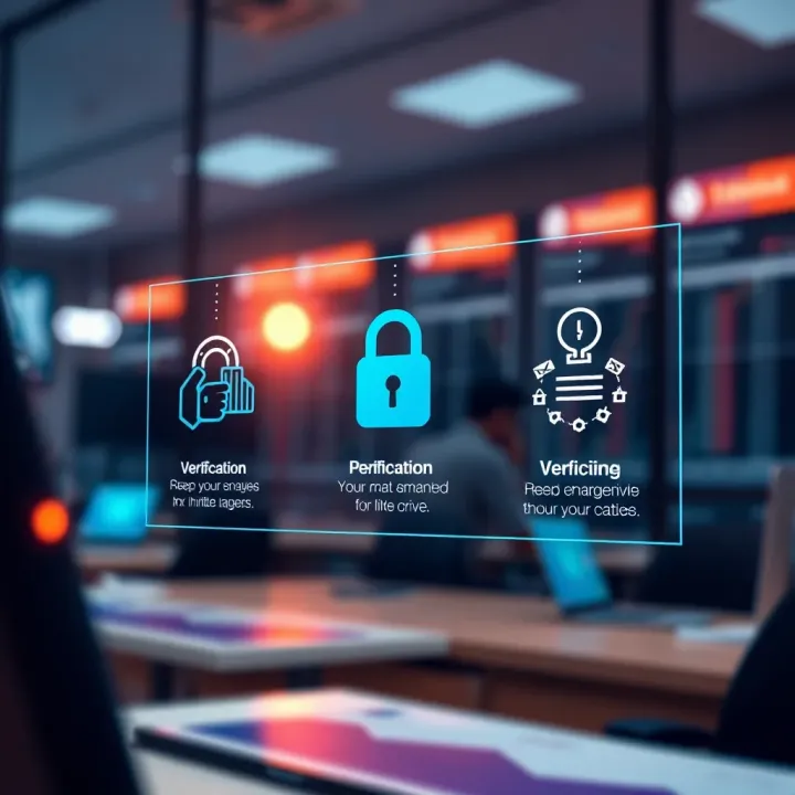 Secure authentication illustration highlighting verification steps for ensuring safe access to online trading