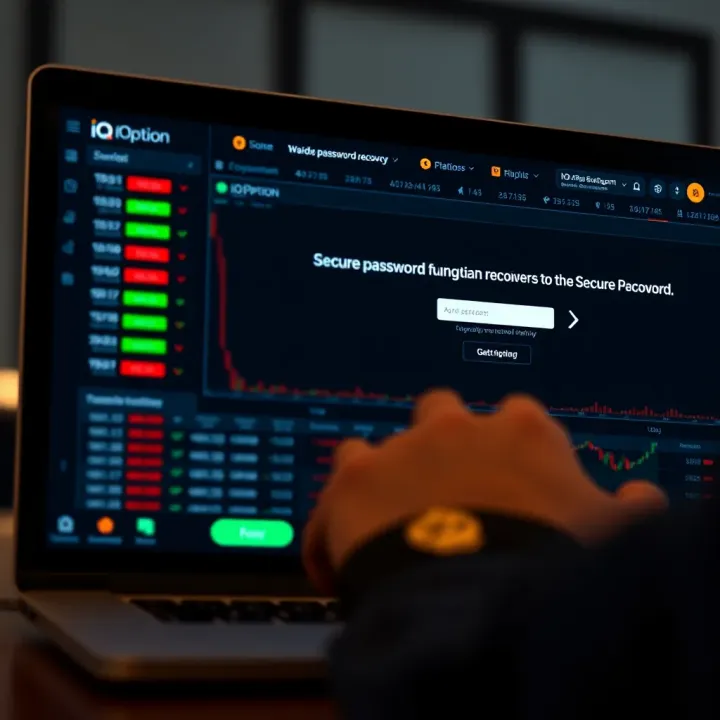 Restoring Access to IQ Option Account in Kenya Secure password recovery interface on IQ Option trading platform