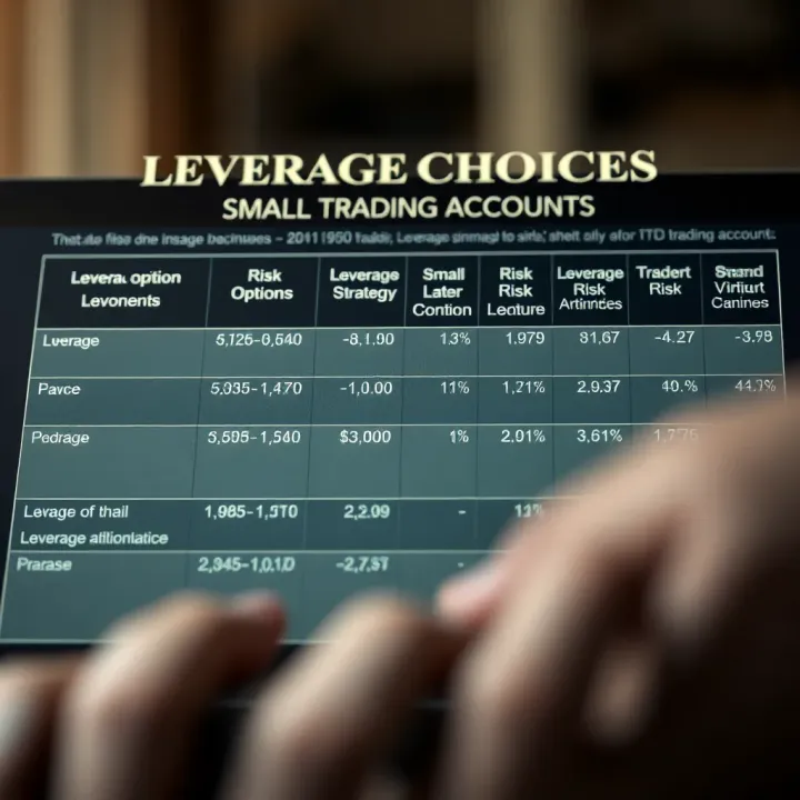 Leverage Choices and Risk Controls for Small Trading Accounts Chart illustrating leverage options and risk management strategies for small trading accounts