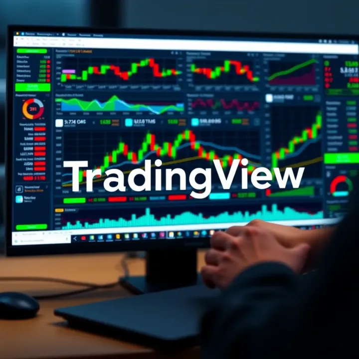 TradingView platform displaying various financial charts and technical indicators tailored for market analysis