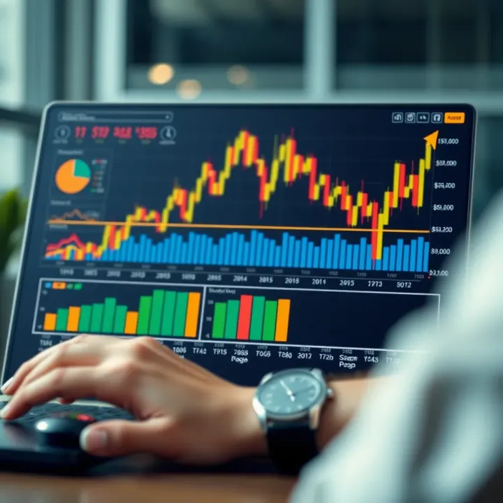 Market Trends and Risk Management in Quotex Graphical representation of market trends and risk management tools used in online trading