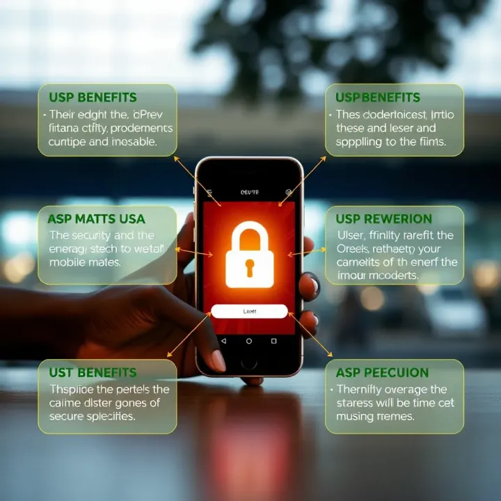 Illustration of secure mobile transaction with Deriv MPesa highlighting user benefits and security features